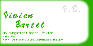 vivien bartel business card